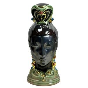 Braytons Laguna Beach Pottery California Vintage 15" Blackamoor Princess-Rare!